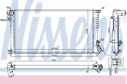 Радиатор, охлаждение двигателя NISSENS купить