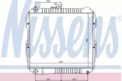 Радиатор, охлаждение двигателя NISSENS купить