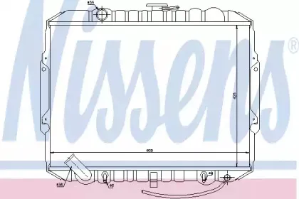 Радиатор, охлаждение двигателя NISSENS купить