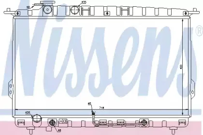 Радіатор охолоджування NISSENS купить