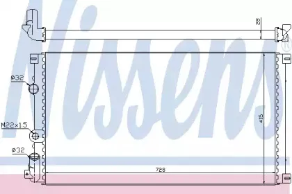 Радіатор охолоджування NISSENS купить