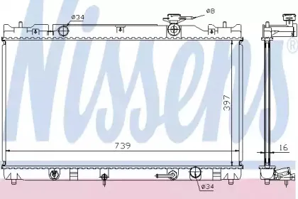 Радіатор охолоджування NISSENS купить