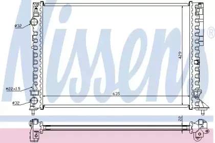 Радіатор охолоджування NISSENS купить