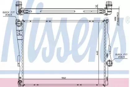 Радіатор охолоджування NISSENS купить