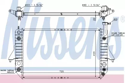 Радиатор, охлаждение двигателя NISSENS купить