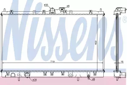 Радиатор, охлаждение двигателя NISSENS купить