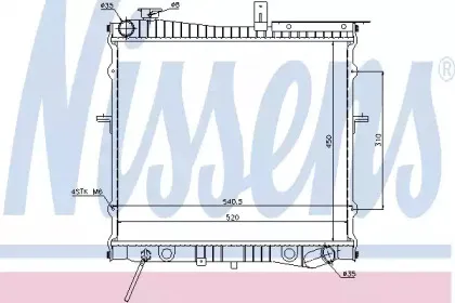 Радиатор, охлаждение двигателя NISSENS купить
