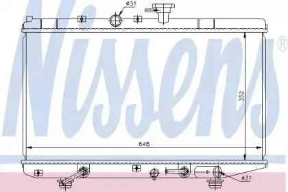 Радиатор, охлаждение двигателя NISSENS купить