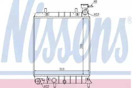 Радиатор, охлаждение двигателя NISSENS купить