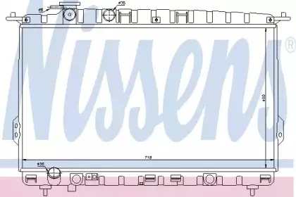 Радіатор охолоджування NISSENS купить