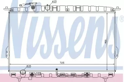 Радіатор охолоджування NISSENS купить