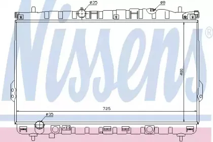 Радиатор, охлаждение двигателя NISSENS купить