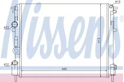 Радіатор охолоджування NISSENS купить