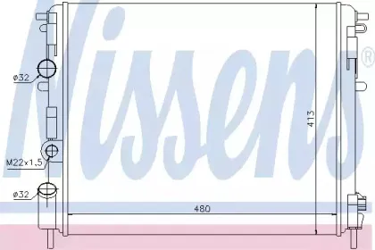 Радиатор, охлаждение двигателя NISSENS купить