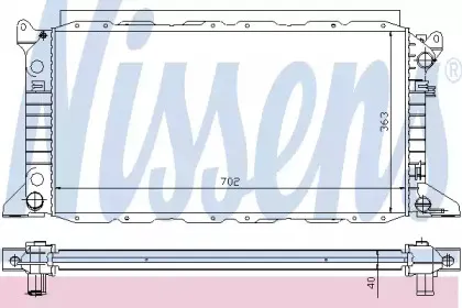 Радиатор, охлаждение двигателя NISSENS купить