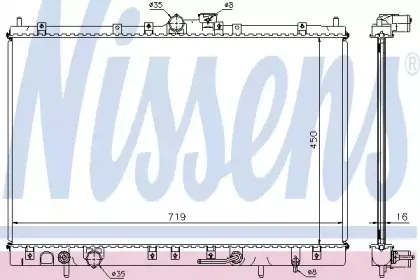 Радиатор, охлаждение двигателя NISSENS купить