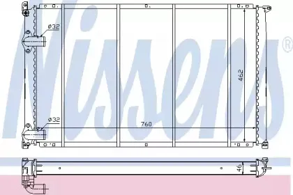 Радіатор охолоджування NISSENS купить