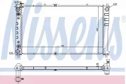 Радиатор, охлаждение двигателя NISSENS купить