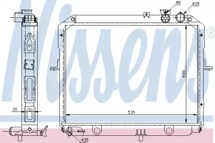 Радиатор, охлаждение двигателя NISSENS купить