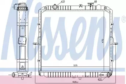 Радиатор, охлаждение двигателя NISSENS купить