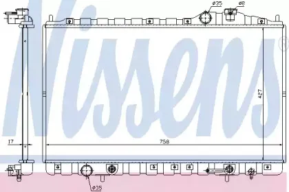 Радиатор, охлаждение двигателя NISSENS купить