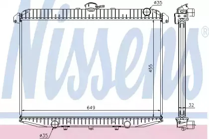 Радиатор, охлаждение двигателя NISSENS купить