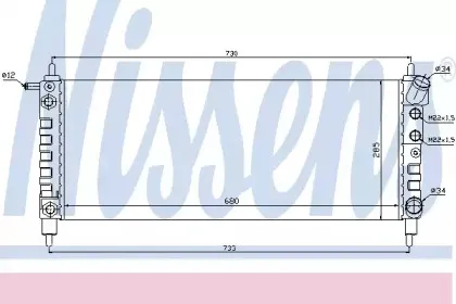 Радиатор, охлаждение двигателя NISSENS купить