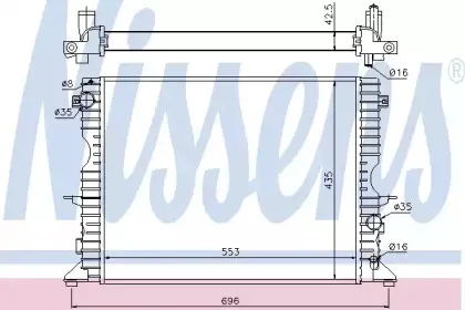Радиатор, охлаждение двигателя NISSENS купить