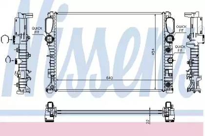 Радіатор охолоджування NISSENS купить