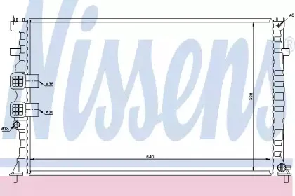 Радиатор, охлаждение двигателя NISSENS купить