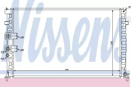 Радиатор, охлаждение двигателя NISSENS купить