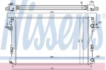 Радіатор охолоджування NISSENS купить