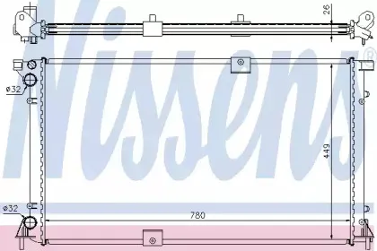 Радіатор охолоджування NISSENS купить
