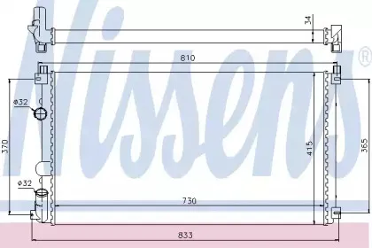 Радіатор охолоджування NISSENS купить