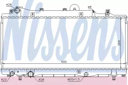 Радиатор, охлаждение двигателя NISSENS купить