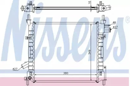 Радиатор, охлаждение двигателя NISSENS купить