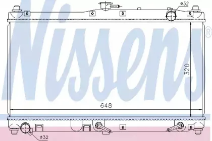 Радиатор, охлаждение двигателя NISSENS купить