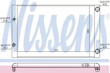 Радиатор, охлаждение двигателя NISSENS купить
