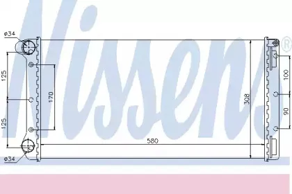 Радиатор, охлаждение двигателя NISSENS купить