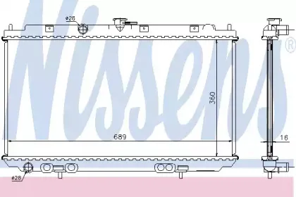 Радіатор охолоджування NISSENS купить