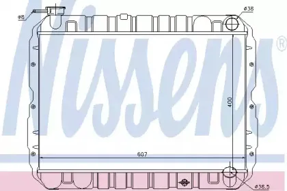 Радиатор, охлаждение двигателя NISSENS купить