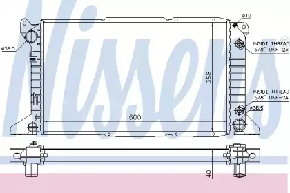 Радиатор, охлаждение двигателя NISSENS купить