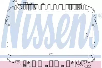 Радиатор, охлаждение двигателя NISSENS купить