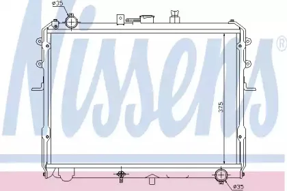 Радиатор, охлаждение двигателя NISSENS купить