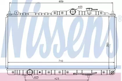 Радиатор, охлаждение двигателя NISSENS купить