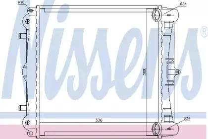 Радиатор, охлаждение двигателя NISSENS купить