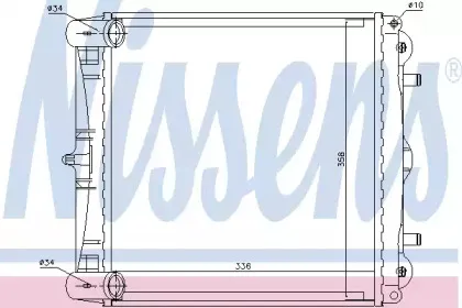 Радиатор, охлаждение двигателя NISSENS купить
