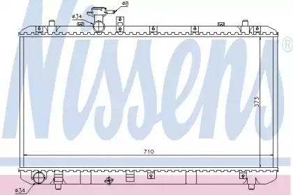 Радиатор, охлаждение двигателя NISSENS купить
