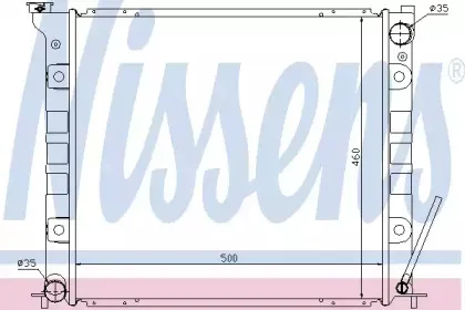 Радиатор, охлаждение двигателя NISSENS купить