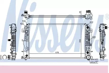 Радіатор охолоджування NISSENS купить